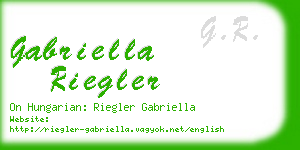 gabriella riegler business card